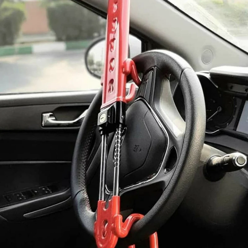 افزایش ایمنی خودرو پژو پارس با نصب قفل فرمان و پدال