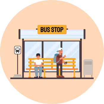توقف اتوبوس